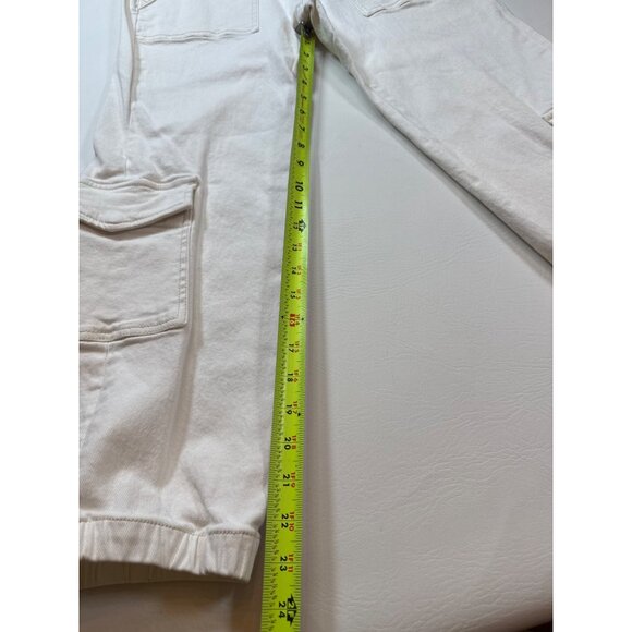 Sanctuary Brooklyn Women White High-Waisted Cargo Jogger sz 28 Pants (bin ii164) - Picture 7 of 16
